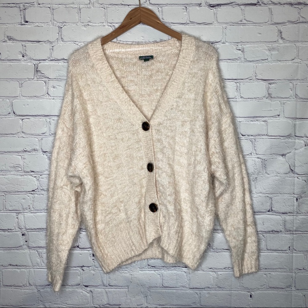 Wild Fable Fuzzy Oversized Button Down Cardigan